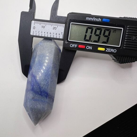 Blue Aventurine Double Terminated Meditation Wand (4) - Picture 8 of 10